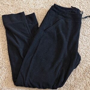 Patagonia women’s Black Fleece Joggers with Drawstring